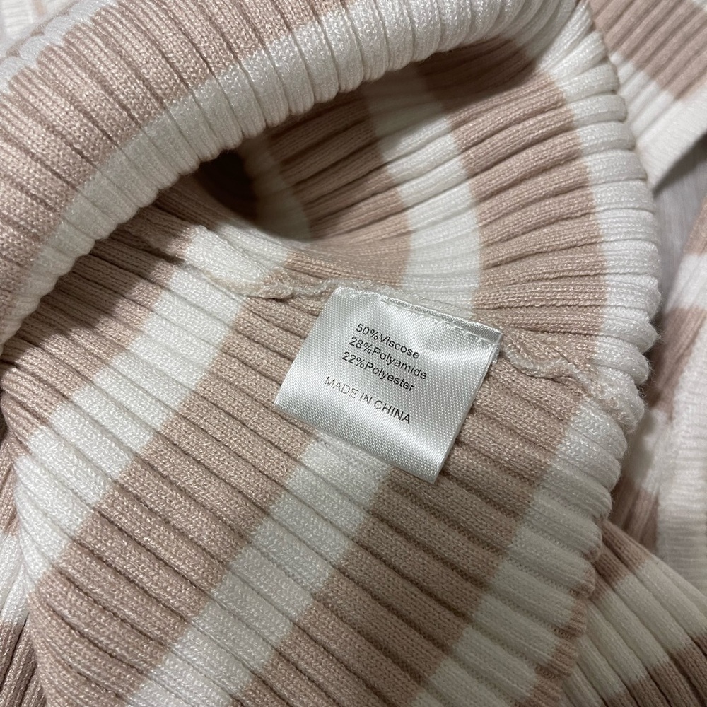 Striped Ribbed Tank Top - Stretch - Picture 4 of 4